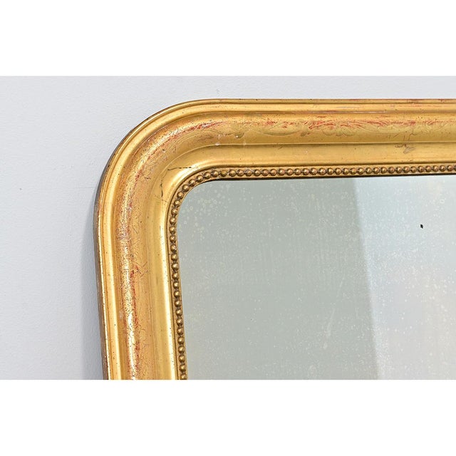 Gold French 19th Century Petite Louis Philippe Gilt Mirror For Sale - Image 8 of 12