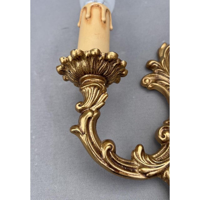 Metal Vintage Wall Lamps, Set of 2 For Sale - Image 7 of 14