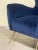 Metal Vintage Lounge Chair in Blue Velvet, 1950s For Sale - Image 7 of 18