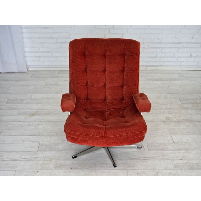 Mid-Century Modern Swedish Swivel Armchair from Ulferts Möbler, 1970s For Sale - Image 3 of 18