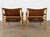 Mid-Century Modern Sirocco Safari Chairs in Ash and Leather by Arne Norell for Arne Norell Ab, Sweden, Set of 2 For Sale - Image 3 of 12