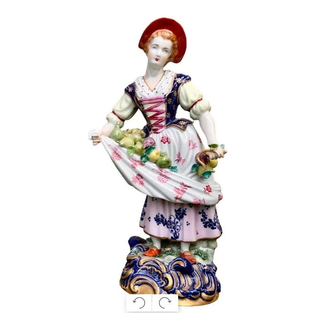 Pair of Early 19th Century Sevres Porcelain Figures For Sale - Image 9 of 12