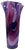 12/ 1/4 In. Tall Signed Purple Swirl Fazzoletto Lip Studio Art Glass Vase For Sale - Image 10 of 13