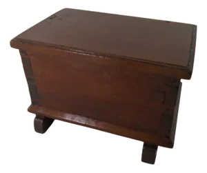 Small Antique Dutch Oak Documents Chest