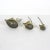 Metal Mid Century Brass Set of 3 Mice Note Holders Vintage For Sale - Image 7 of 9