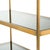 Industrial Cabinet in Brushed Brass Finish and Smoke Glass For Sale - Image 4 of 5