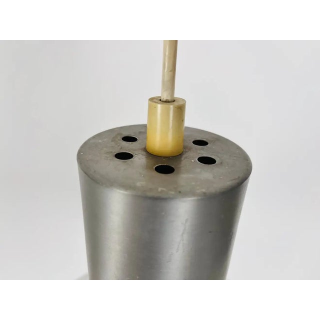 1960s Rare Doria Midcentury Brass and Ice Glass Pendant Lamp, 1960s For Sale - Image 5 of 13