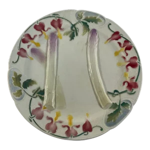 Antique French Faience Saint Clement Asparagus Plate