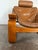 Vintage 1970's Scandinavian Leather Lounge Chair For Sale - Image 10 of 11