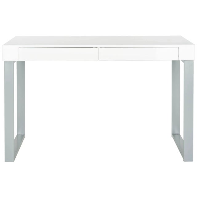 2020s Desk in White & Grey For Sale - Image 5 of 5