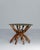 1960s African Hand-Carved Interlocking Wooden Table With Brass Top For Sale In Greensboro - Image 6 of 18