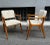 Set of Armchairs with Dark Wood Frame and White Bouclé Fabric, 2000s For Sale - Image 16 of 18