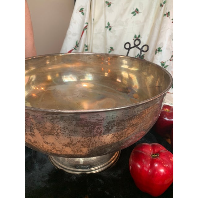 Traditional Silver Plate Centerpiece Bowl Chairish