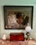 Figurative Vintage 1980s Framed Kathleen Cook Pastel of Cat on Sofa For Sale - Image 3 of 14
