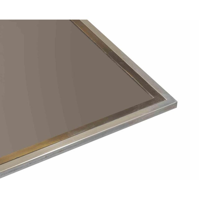 Vintage Chromed and Brass Table, Italy, Early 1970s For Sale - Image 6 of 7