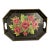 Antique Hand Painted Tole Tray Made for G Fox and Co For Sale