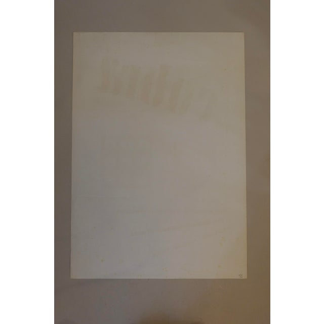 Vintage Mid Modern Rare Typography Poster Detroit Institute of Arts Exhibit 1974 For Sale In Los Angeles - Image 6 of 6