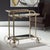 Bronze Trolley Bar Cart For Sale - Image 8 of 8