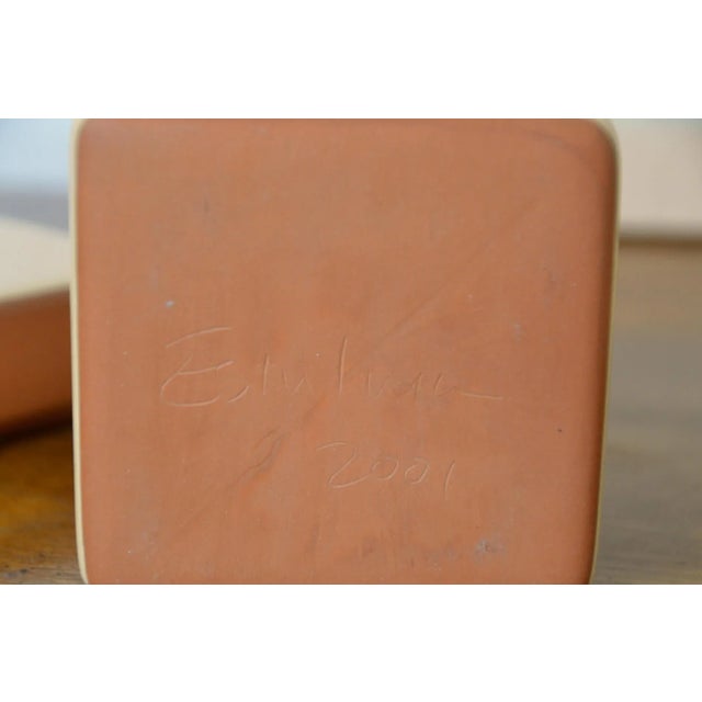 Early 21st Century Postmodern Handmade and Signed Cream and Sugar, Salt and Pepper Set 4 Pieces For Sale - Image 9 of 11