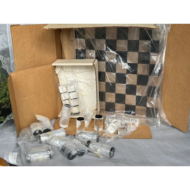 Mid Century Modern Acrylic Chess Set Game For Sale - Image 10 of 13
