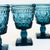 Colony Glass Vintage Blue Wine Goblets - "Park Lane" by Colony - Set of 4, 1970s For Sale - Image 4 of 8