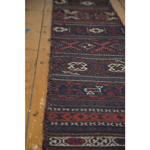 Antique Belouch Soumac Rug Runner - 1'7" x 10'4" For Sale - Image 9 of 11