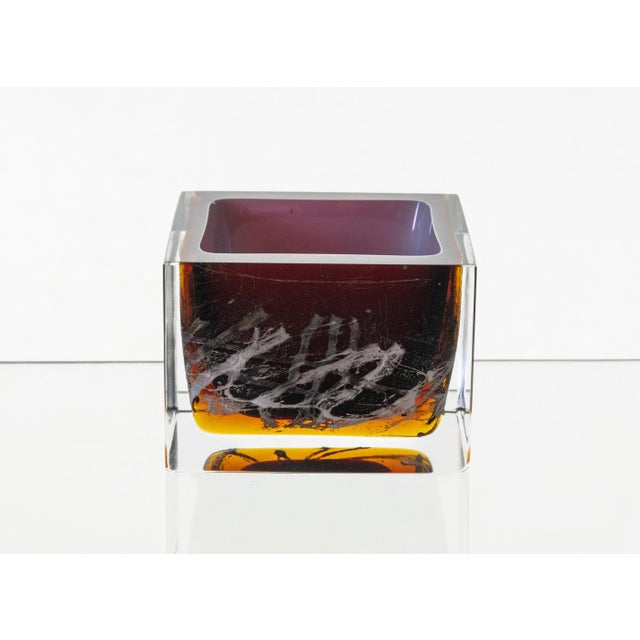 Mid-Century Modern Small Fused Glass Vase by Pavel Hlava, Former Czechoslovakia, 1970s For Sale - Image 3 of 6