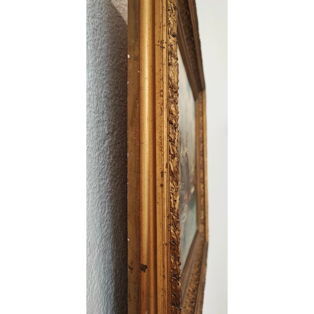 Ezelino Briante, Vue d'un port, Oil on Canvas, Framed For Sale - Image 9 of 11