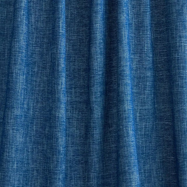 Transitional Schumacher Dean Indoor/ Outdoor Fabric in Midnight Blue For Sale - Image 3 of 4