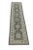Textile Gray Handwoven Turkish Oushak Runner 2'6" X 11'2" For Sale - Image 7 of 8