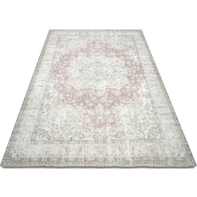1960s 1960s Turkish Oushak Rug For Sale - Image 5 of 7