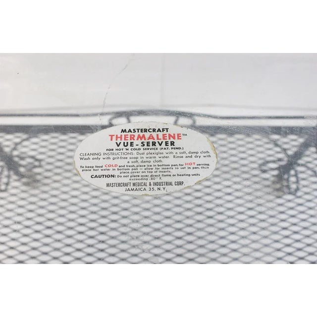 Mid Century Modern Metal and Lucite Patio Bar Cart For Sale - Image 9 of 13