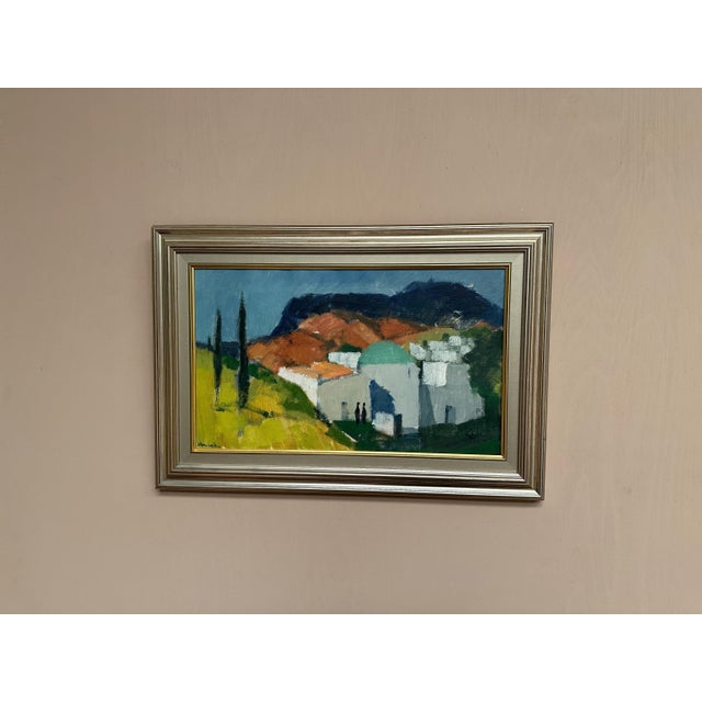 Stig Wernheden, Landscape, 1960s, Oil on Canvas, Framed For Sale - Image 8 of 18