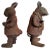 Iron Garden Figures, 1950s, Set of 2 For Sale