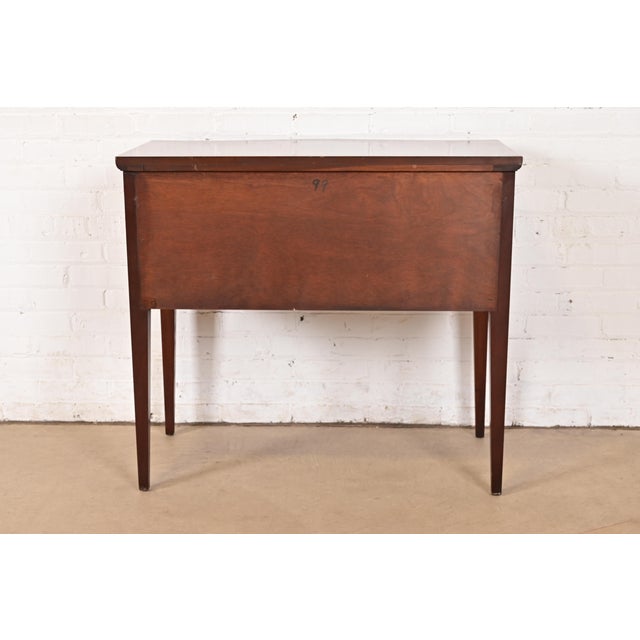 Baker Furniture Style Federal Mahogany Serpentine Front Buffet Server, Circa 1920s For Sale - Image 12 of 13
