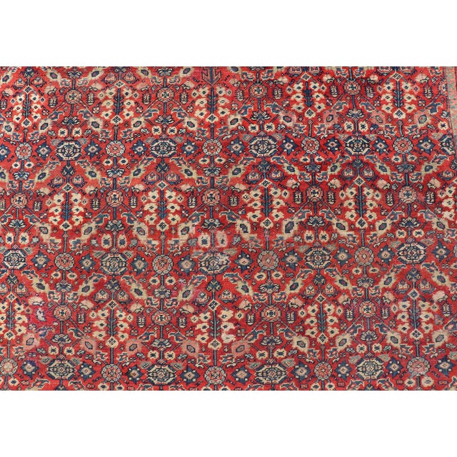 Antique Persian Sultanabad Large Gallery Rug With Sub-Geometric Motifs For Sale - Image 9 of 16