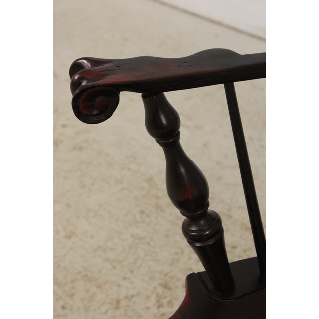 Bench Made Bow Back Painted Finish Windsor Chair For Sale - Image 15 of 16