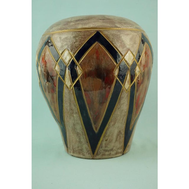 Vintage Italian Lustre Ceramic Vase by Emilia Palomba, 1950s For Sale - Image 15 of 18