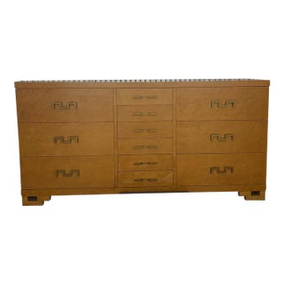 Rare Mid 20th Century Birds Eye Maple Dresser For Sale
