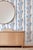Textile Chinoiserie Shenanigans Toile Grasscloth Wallpaper by House Party | Azure Blue | 6 Yards For Sale - Image 7 of 9