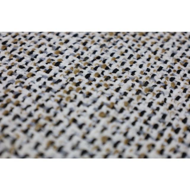 1970s Warren Platner for Knoll Bronze Stool in Textured Boucle' For Sale - Image 5 of 7