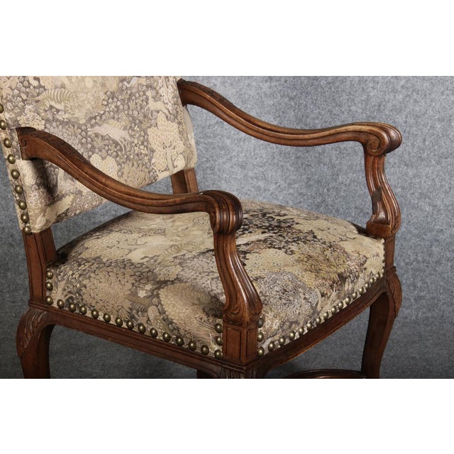 Set of Antique Baroque Armchairs in Walnut, 1800 For Sale - Image 10 of 18