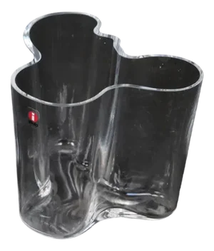 Finnish Savoy Vase in Glass by Alvar Aalto for Iittala, 1960s