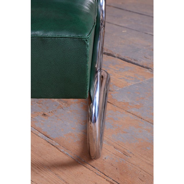 Green Bauhaus Armchairs in Beech and Chrome from Mauser, Germany, 1930s, Set of 2 For Sale - Image 8 of 18