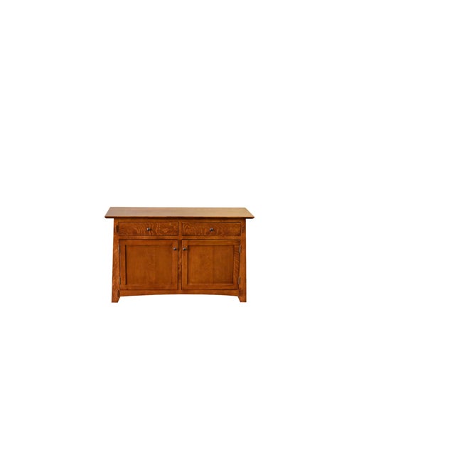Mission / Arts and Crafts Solid Quarter Sawn Oak Cabinet - Walnut For Sale - Image 9 of 17