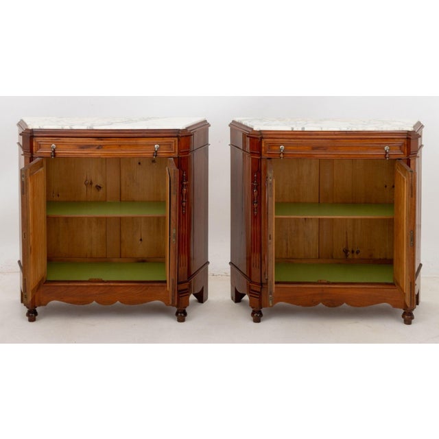 Victorian Victorian Marble Top Walnut Sideboards For Sale - Image 3 of 6