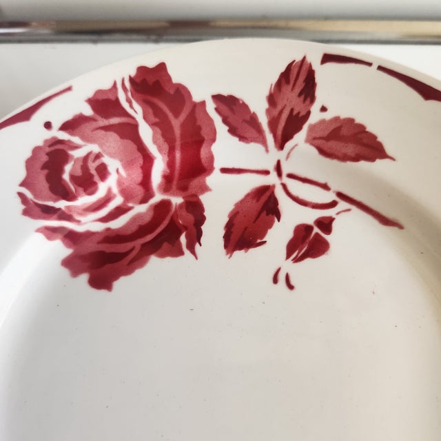 Art Deco 1940s French Art Deco Cafe Plates, Set 6 For Sale - Image 3 of 4