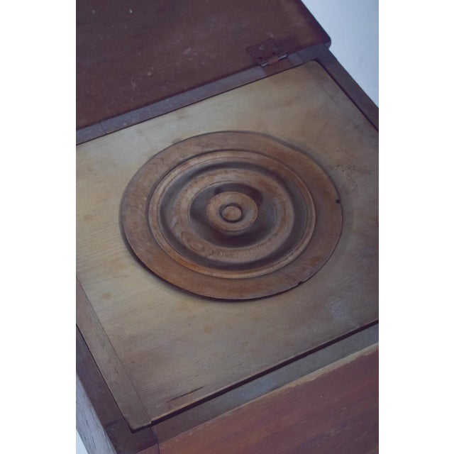 English Wooden Cabinet with Sanitary Container, 1920s For Sale - Image 6 of 9