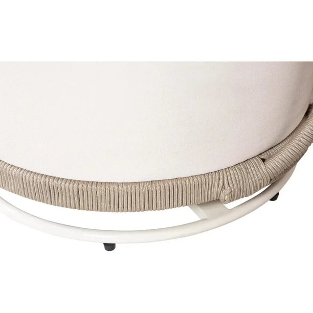 Metal Seasonal Living Baltic Swivel Outdoor Lounge Chairs 2pc For Sale - Image 7 of 13