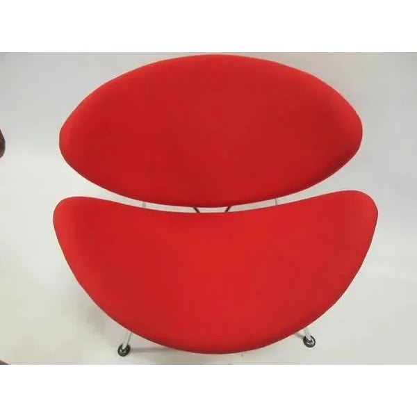 Red Orange Slice Lounge Chair by Pierre Paulin for Artifort For Sale - Image 9 of 10